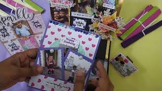 Central Panel easel card with emblishment Can be customised as per your request 🤩