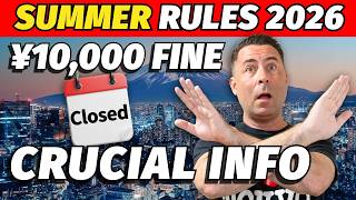 NEW Japan SUMMER Rules 2026 (Don't Get Fined)