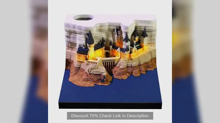 2026 Creative Hogwarts Magic Castle Calendar Sticker With Light 3D Hand-torn Castle Calendar Tear-Aw