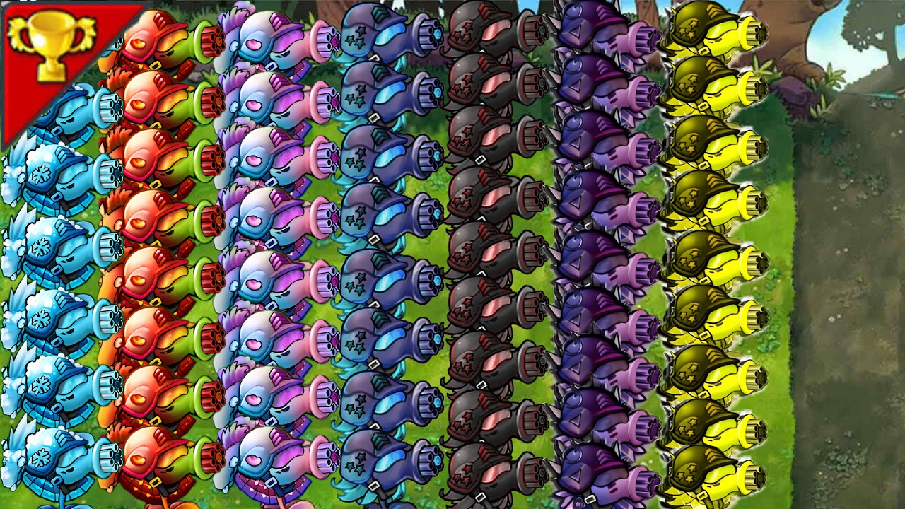 99 SuperPea Family VS 999Zombies-------Plants vs Zombies