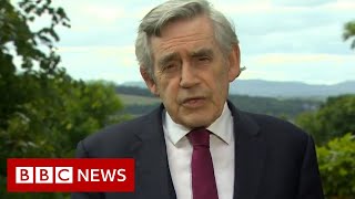 Former UK PM Gordon Brown calls on Boris Johnson and world leaders to solve major crises - BBC News