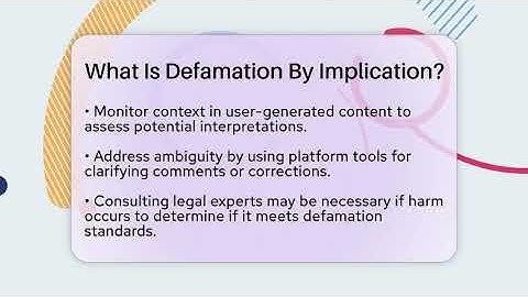 What Is Defamation By Implication? - Everyday-Networking