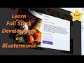 Learn full stack web development in blueterminal