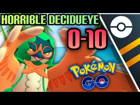 Decidueye 0-10 in Ultra GO Battle League for Pokemon GO // ABSOLUTE DISASTER