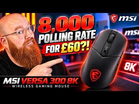 The Fastest Mouse I've Ever Used? | MSI VERSA 300 8K Review