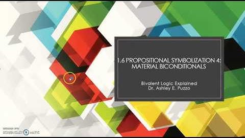 1.6a Propositional Symbolization 4 Biconditionals