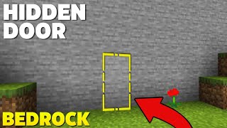 Working Hidden Door in Minecraft Bedrock! (easy)