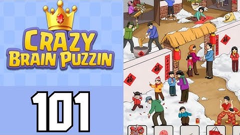 Crazy Brain Puzzle Level 101 Nostalgic Courtyard | Game Walkthrough