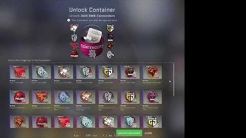 Counter Strike 2020 RMR Contenders Sticker Capsule Opening