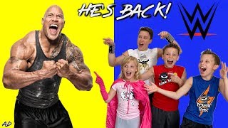 The ninja kids go to wwe smackdown live in la! bryton, ashton, paxton
and payton see rock, dwayne johnson meet several superstars! this is a
paid...