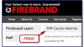 Firebrand&#39;s Free PMP (Project Mgt. Professional) Training