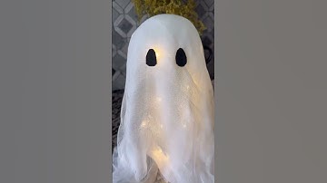 Easy DIY Ghost for Halloween Decor! Super cheap pottery barn dupe.