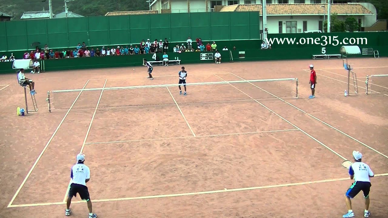 ★ソフトテニス　高校近畿夏季2015　男子　個人戦　準決勝　森本・二階堂（和歌山北高校）ー近藤・北本（高田商業高校）