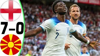 England vs North Macedonia (7-0) | All Goals & Extended Highlights | EURO 2024 Qualification