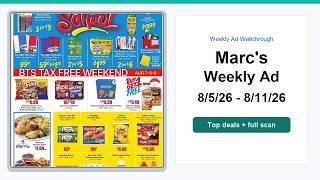 Marc's Weekly Ad (8/5/26 - 8/11/26) Top Deals