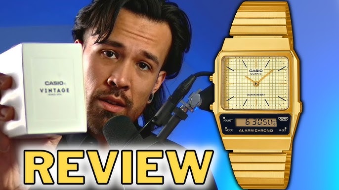 Take a look at vintage this YouTube golden - casio amazing watch