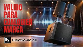 🎚️APRENDE Como CONECTAR un BAJO Y 2 Bocinas AMPLIFICADAS 🎚(Electro-Voice  y cualquier MARCA) - YouTube