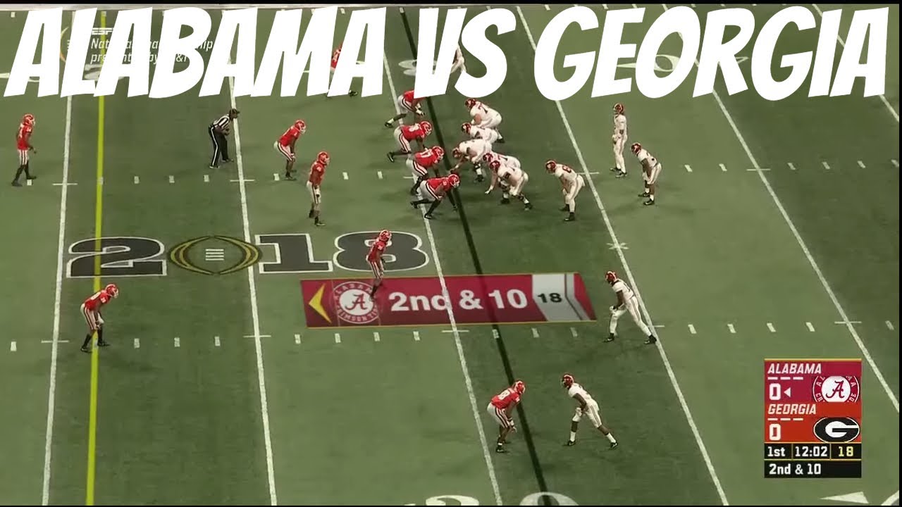 2017/2018 NCAAF CFP National Championship Alabama vs Georgia OT Thriller!!! (FULL GAME HD)