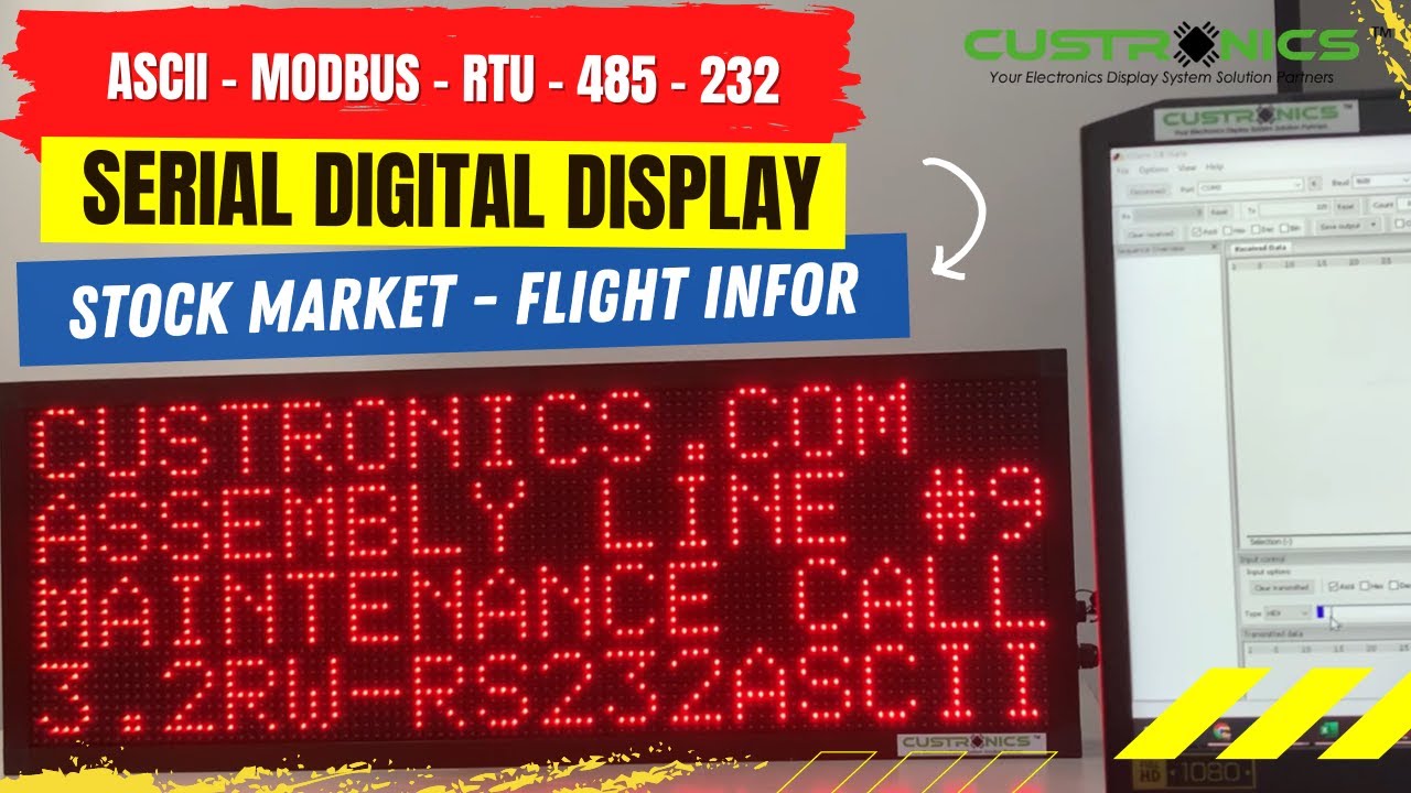 Electronics LED Warehouse | Flight | Stock Market | Public Transport |  Information Display System