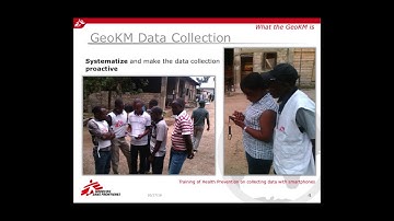 GeoKM: A GIS system to monitor MSF activities, Audrey Lessard-Fontaine