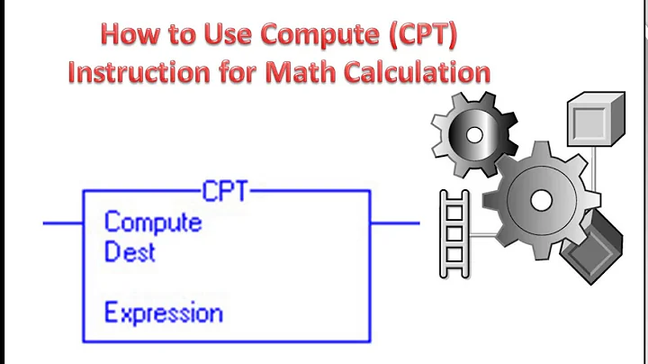 How to use Compute (CPT) Instruction for Mathematic Calculation | Rslogix 5000