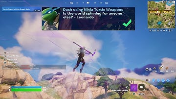 How to EASILY Dash using Ninja Turtle Weapons Fortnite locations Quest!