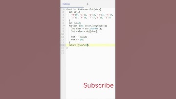 Custom parseInt Function in js | How does it work parseInt func. in js. #programmerd #javascript