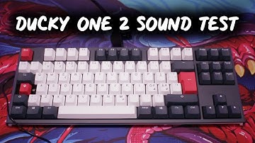 Ducky One 2 Tuxedo TKL | Keyboard Sound Test (Ducky One 2 Sound Test)