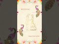 Cream and Pink Floral Wedding Invitation