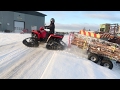 Winter ATV tracks testing