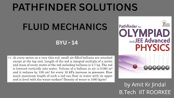 PATHFINDER SOLUTIONS || FLUID MECHANICS  || BYU Q 14 || BUILD YOUR UNDERSTANDING