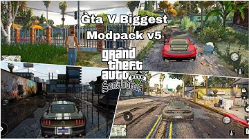 8GB Single | Insanity x Gta V Biggest Modpack v5 For Gta Sa AML Android Saadox