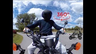 Honda Ruckus quick drive in 360 with some beautiful scenery