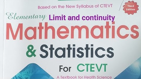 Limit and continuity ctevt ,Part-1