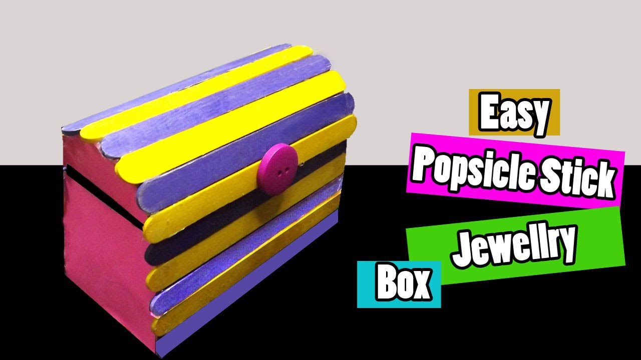 Easy Popsicle Stick Treasure Box Craft