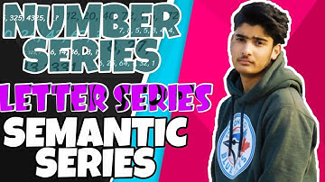 Number Series || Letter series || Semantic Series || Questions || JKSSB VLW