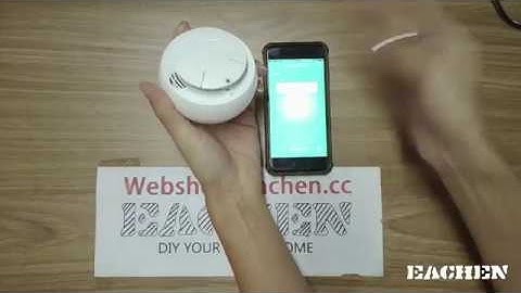 Eachen Smart WiFi Smoke Sensor using Tuya Smart Life APP