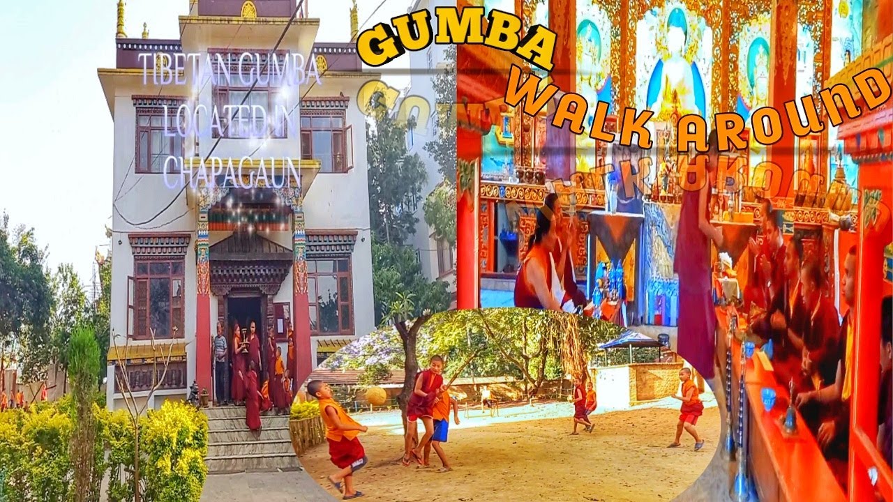 Tibetan Gumba walk aroundEntry to exitCinematic footages YouTube
