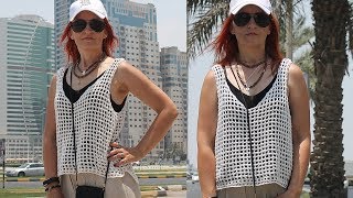 Вязаная майка-сетка без заморочек / Эксклюзивное вязание крючком/ МК Вязаная майка-сетка без заморочек / Эксклюзивное вязание крючком/ МК