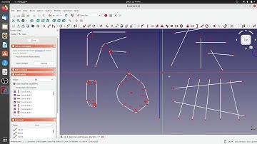 05 3 Sketcher Work Bench in FreeCAD. Fillet, Trim and Extend Tools