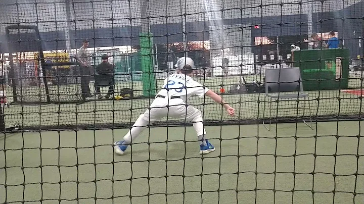 Zeke. warming up for catching lessons with Aaron N...