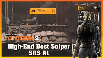High-End | SRS A1| Best Sniper | Firing Range Test | THE DIVISION 2