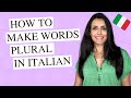 How do you make words plural in Italian? (w/ ENGLISH and ITALIAN subtitles)