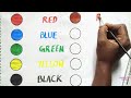 कलर की पहचान | Colors Name in Hindi and English | Learn Colors with Painting | Learning for Kids