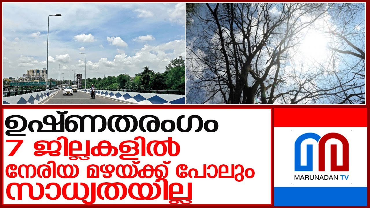 7 districts with no chance of even light rain l Kerala Weather