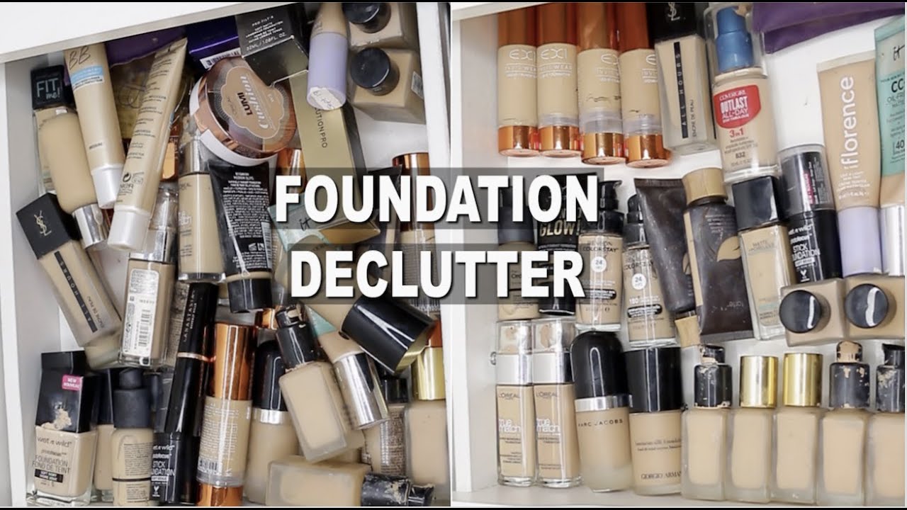 DECLUTTERING OVER 50+ FOUNDATIONS...Gross! 🤢 | Chloe Luckin