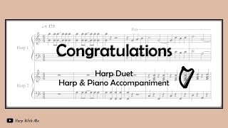 Congratulations – Harp Duet / Harp & Piano [SHEET MUSIC] - Harp With Me