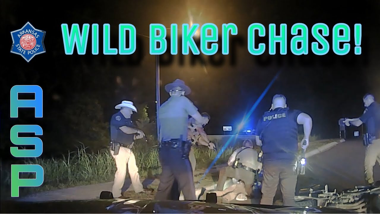 Dash Cam: Wild Biker Chase! Arkansas State Police - YouTube