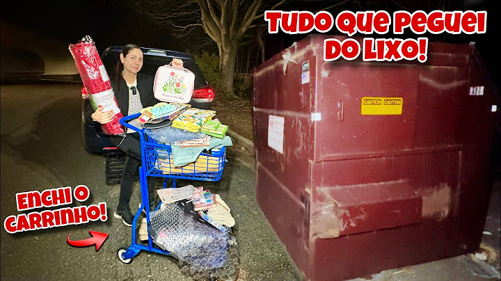 Dumpster diving! Enchi o carrinho com tudo que achei do lixo dos Estados Unidos!