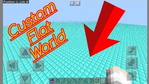 How To Make A Custom Flat World For Minecraft Pocket Edition (No Mods)